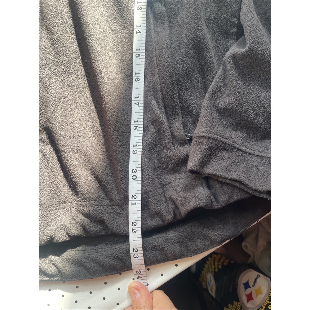 The North Face Black Lightweight Full Zip‎ Fleece Base Layer Jacket Women Medium - Picture 10 of 12
